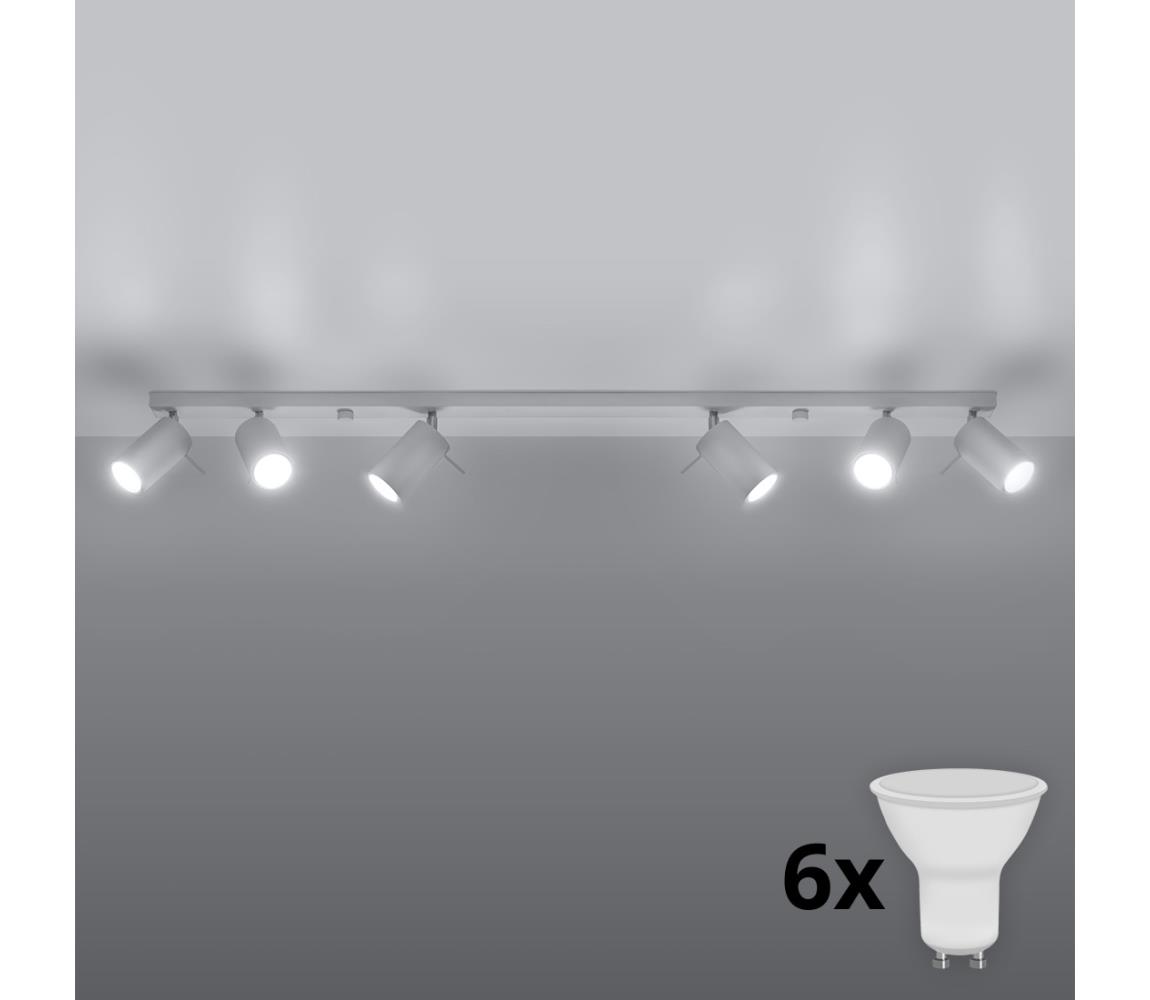 Brilagi LED Bodové svietidlo ASMUS 6xGU10/7W/230V biela