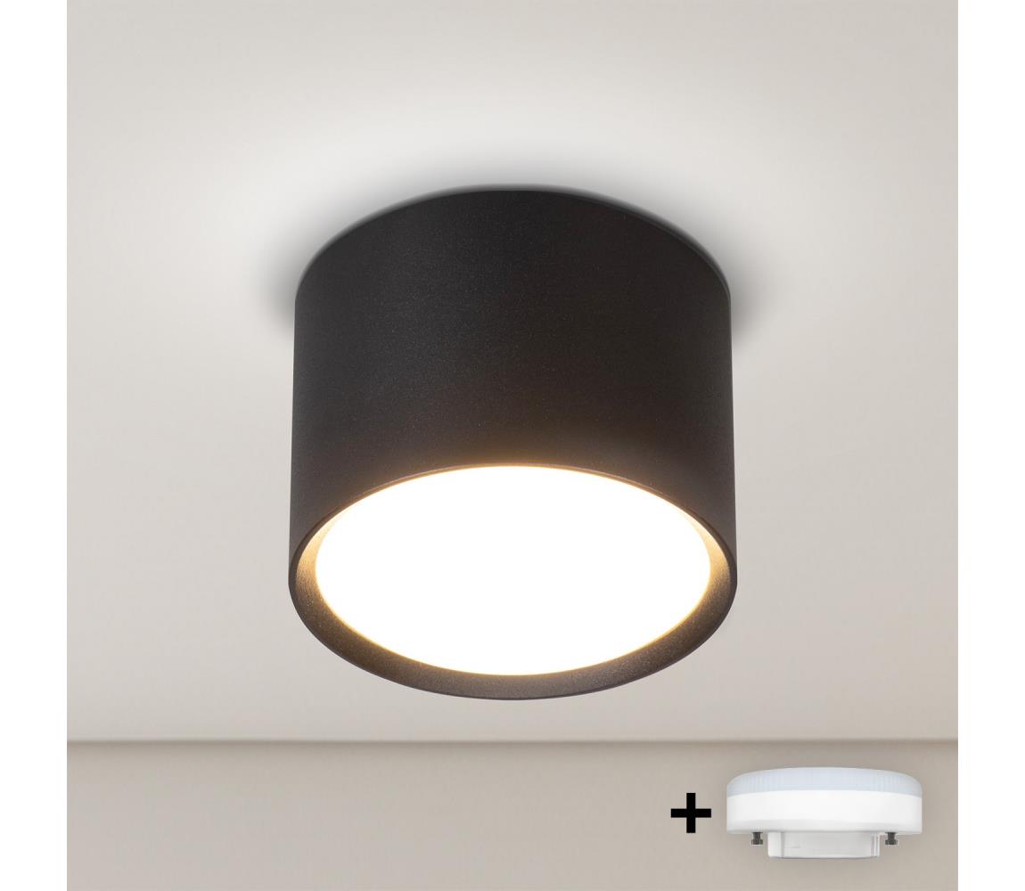 Brilagi LED Bodové svietidlo SMOOTH 1xGX53/15W/230V čierne WO-GX-01-BLK-OEM