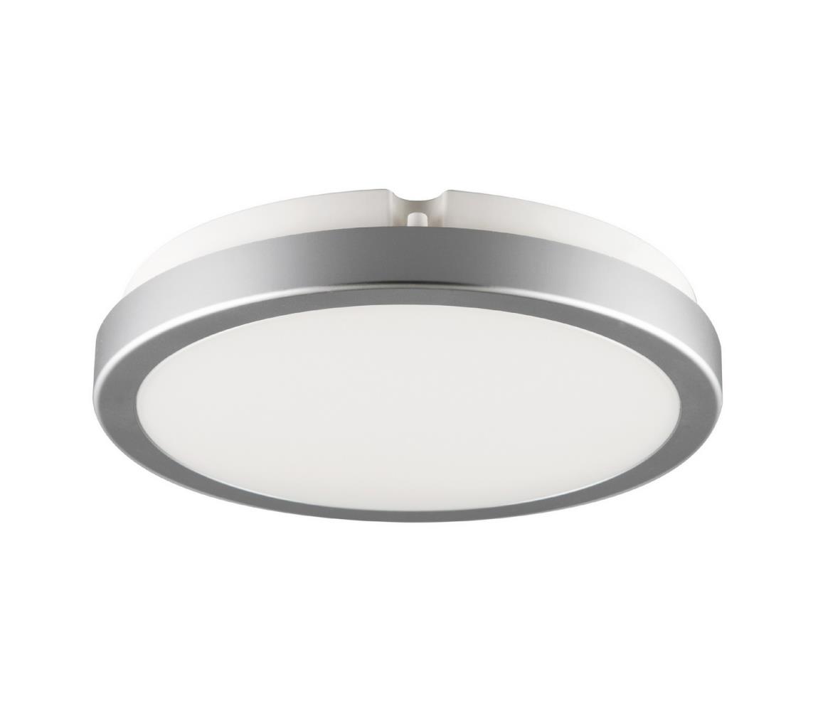 Brilagi LED Kúpeľňové stropné svietidlo PERA 18W/230V pr. 22 cm IP65 strieborná