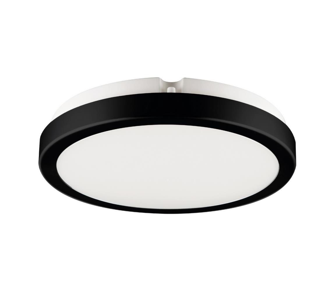 Brilagi LED Kúpeľňové stropné svietidlo PERA LED/18W/230V pr. 22 cm IP65 čierna