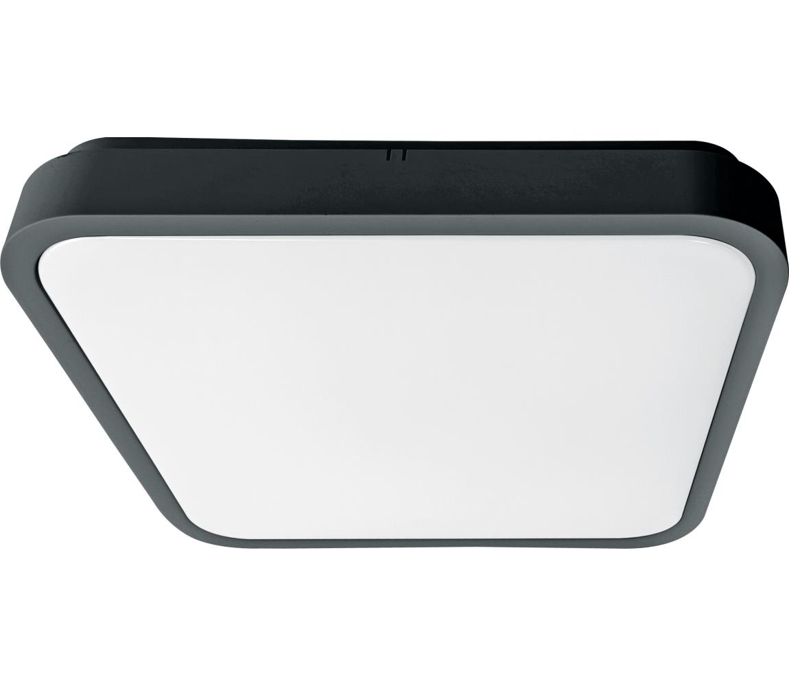 Brilagi LED Kúpeľňové stropné svietidlo ZENNA LED/18W/230V 28,5x28,5 cm IP44 antracit BRW3094-18W/AN