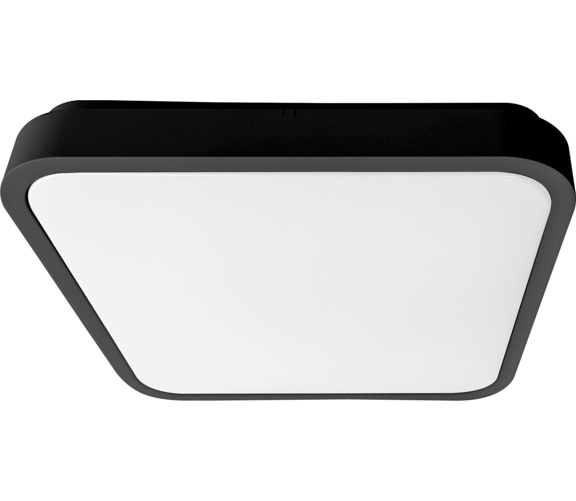 Brilagi LED Kúpeľňové stropné svietidlo ZENNA LED/18W/230V 28,5x28,5 cm IP44 čierna BRW3094-18W/CR