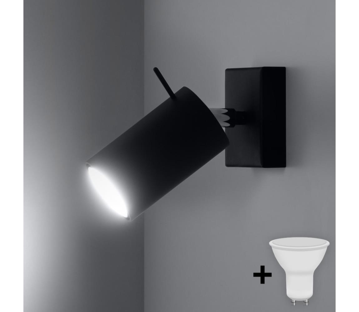 Brilagi LED Nástenné bodové svietidlo ASMUS 1xGU10/7W/230V čierna