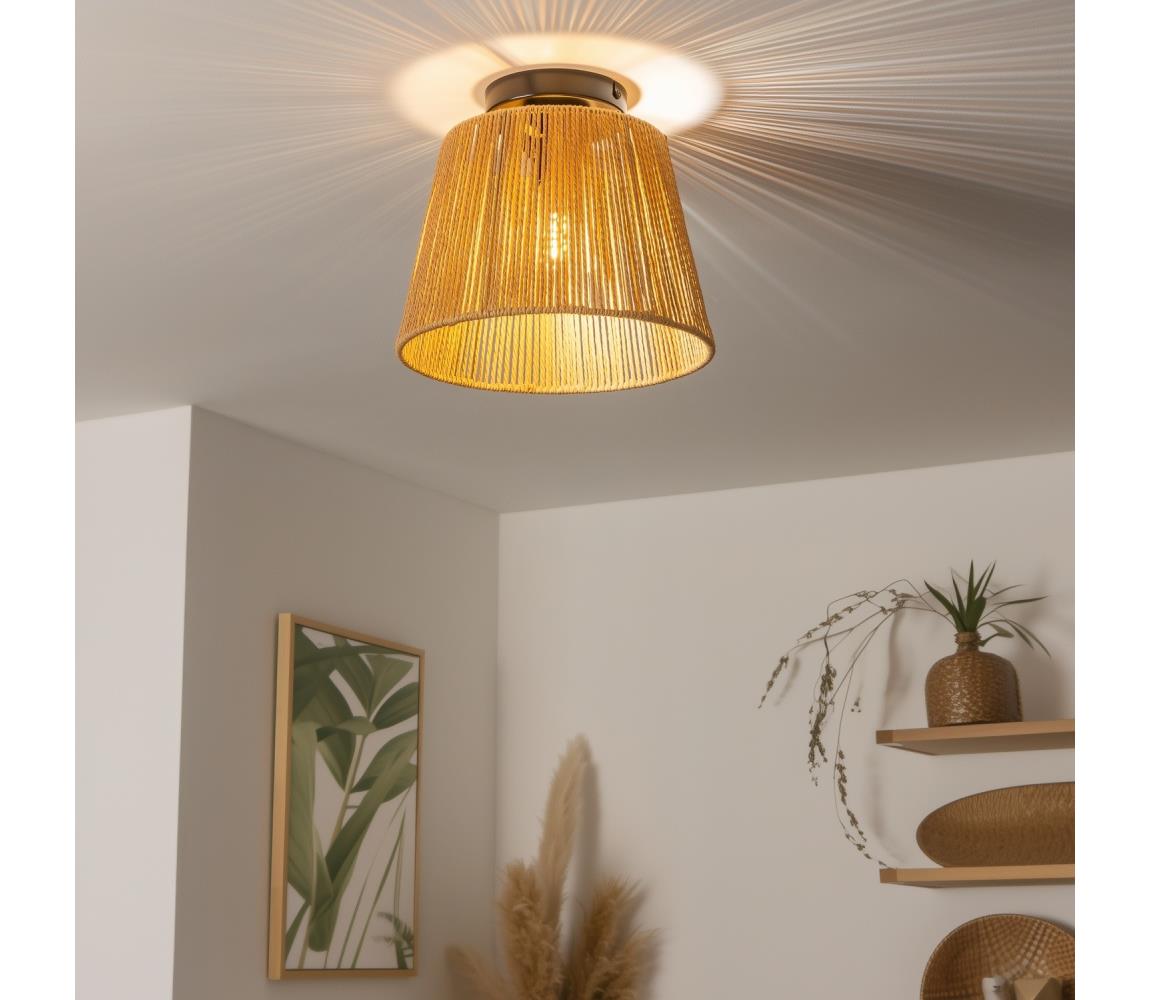 Brilagi LED prisadené stropné svietidlo CERIA BOHO 1xE27/40W/230V, priemer 28 cm, hnedá EG300175+EG781111