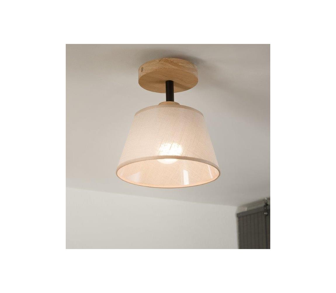 Brilagi LED  Prisadený luster ANTHONY 1xE14/60W/230V dub/béžová 8590828610496