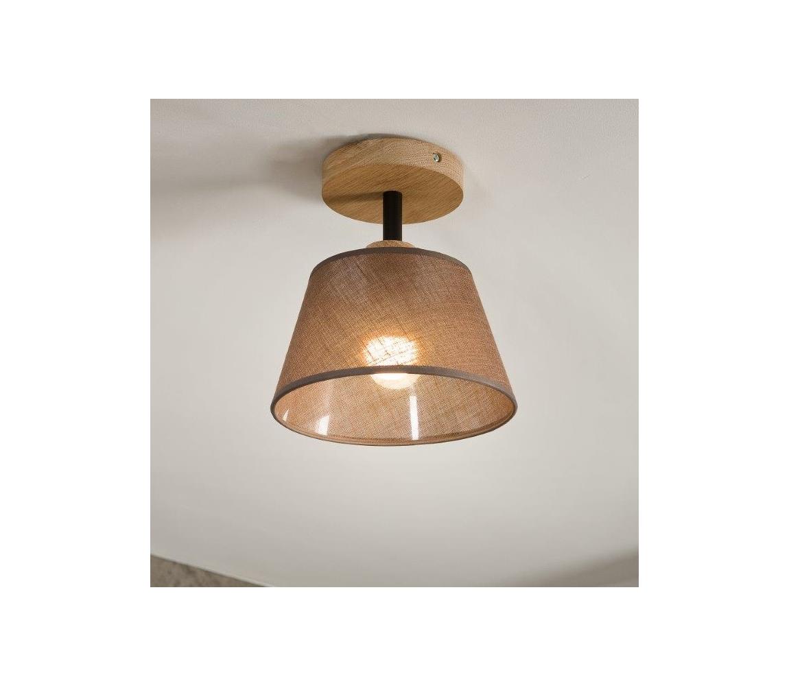 Brilagi LED  Prisadený luster ANTHONY 1xE14/60W/230V dub/hnedá 8590828610502