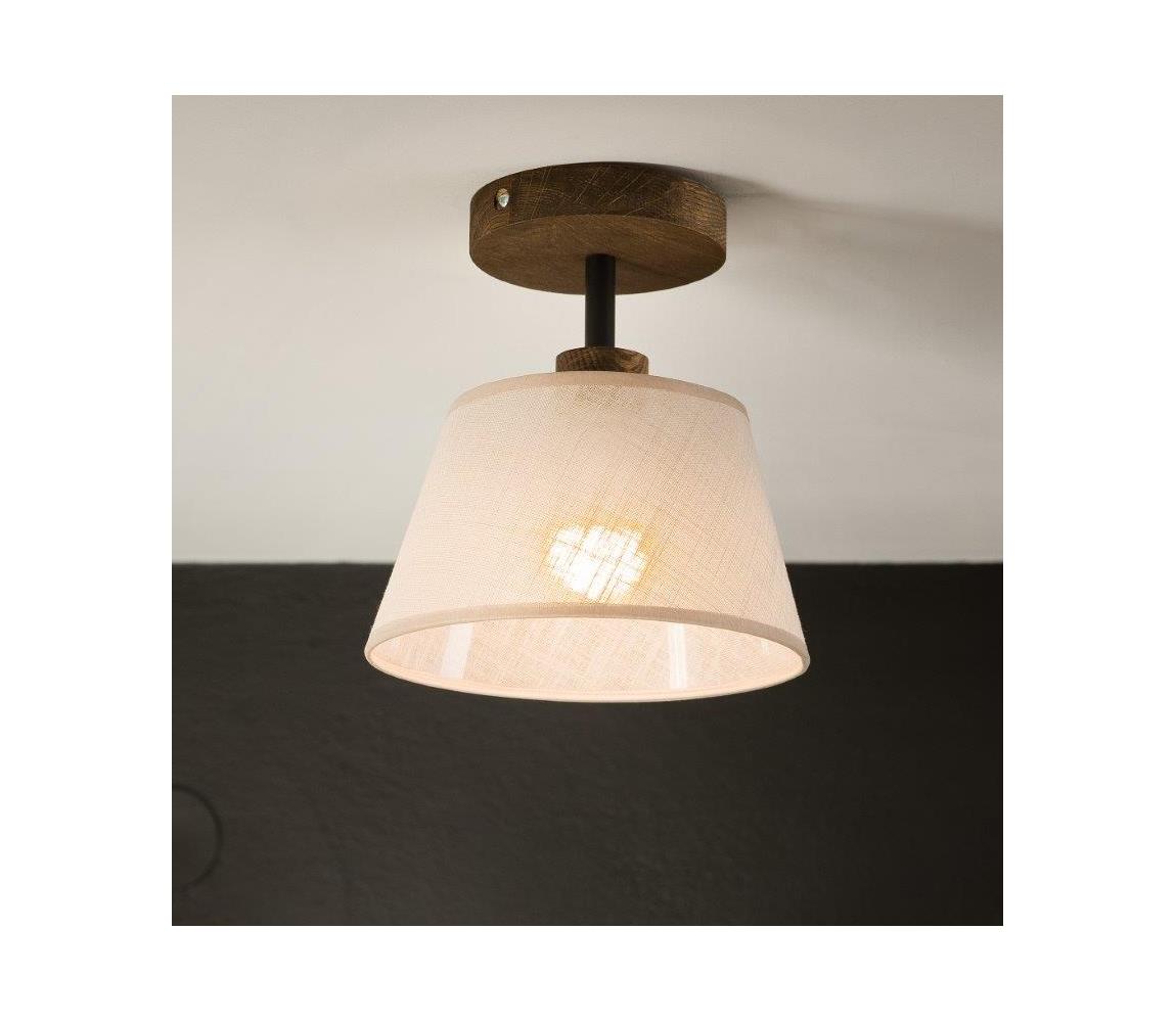 Brilagi LED  Prisadený luster ANTHONY 1xE14/60W/230V dub orech/béžová 8590828610533