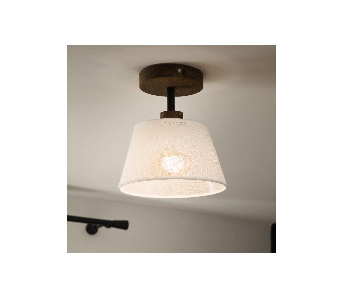 Brilagi LED  Prisadený luster ANTHONY 1xE14/60W/230V dub orech/biela 8590828610526