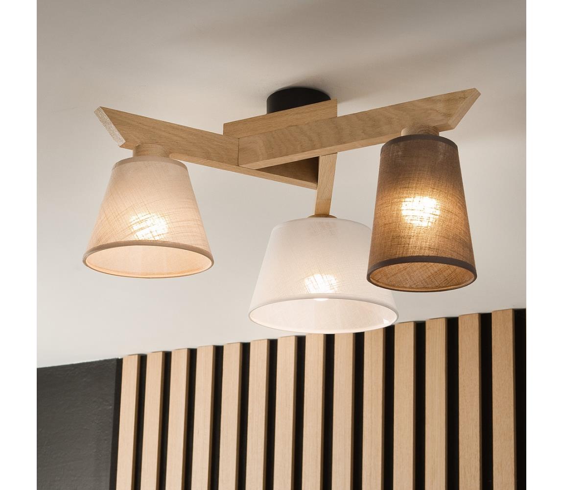 Brilagi LED  Prisadený luster ANTHONY 3xE14/40W/230V dub 8590828610694