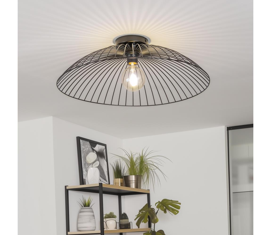 Brilagi LED prisadený luster CERIA WIRE 1xE27/40W/230V pr. 60 cm čierna EG300175+EG300161