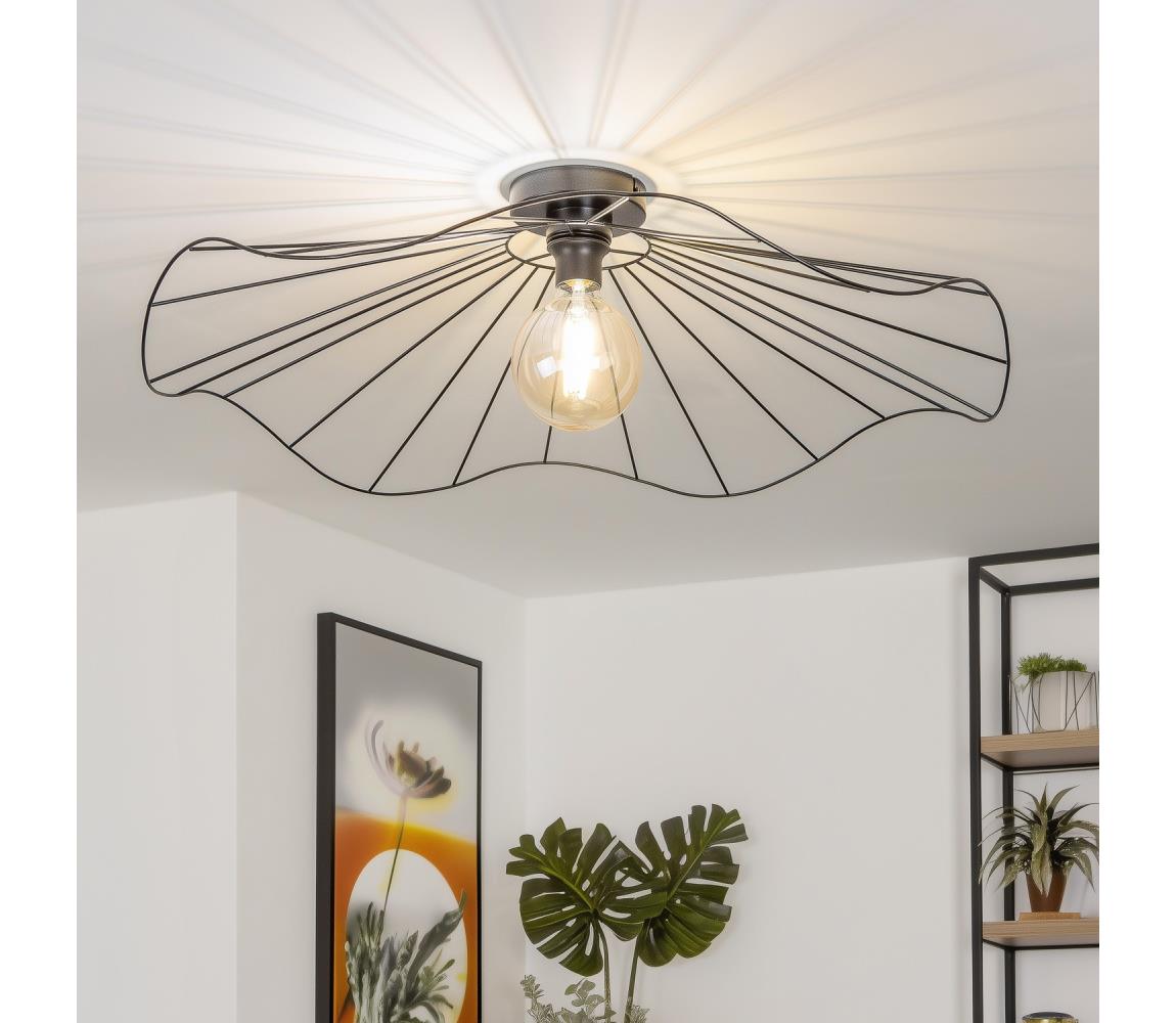 Brilagi LED prisadený luster CERIA WIRE 1xE27/40W/230V priemer 80 cm čierna EG300175+EG300157