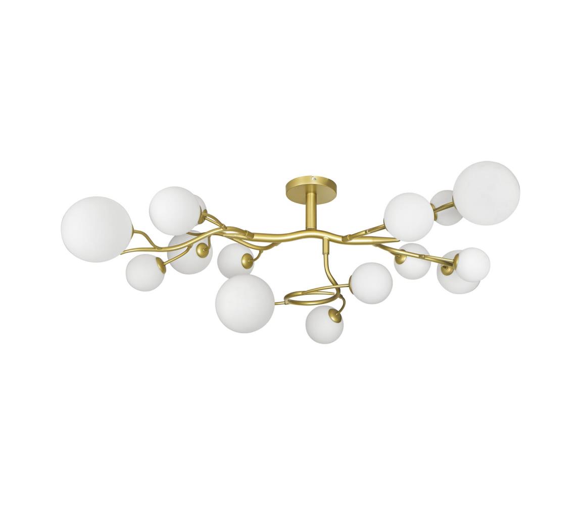 Brilagi LED Prisadený luster MISTEL 15xG9/3W/230V zlatá/biela 3009-15GW