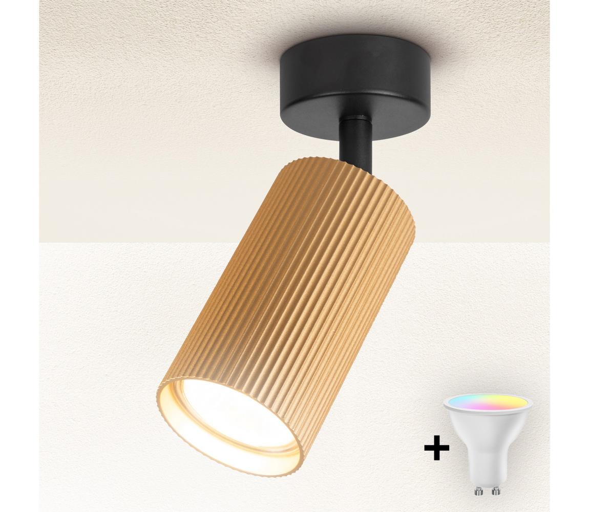 Brilagi LED RGBW stmievateľné bodové svietidlo SELE MODERN 1xGU10/6,5W/230V Wi-Fi zlaté BG2865+AI0414