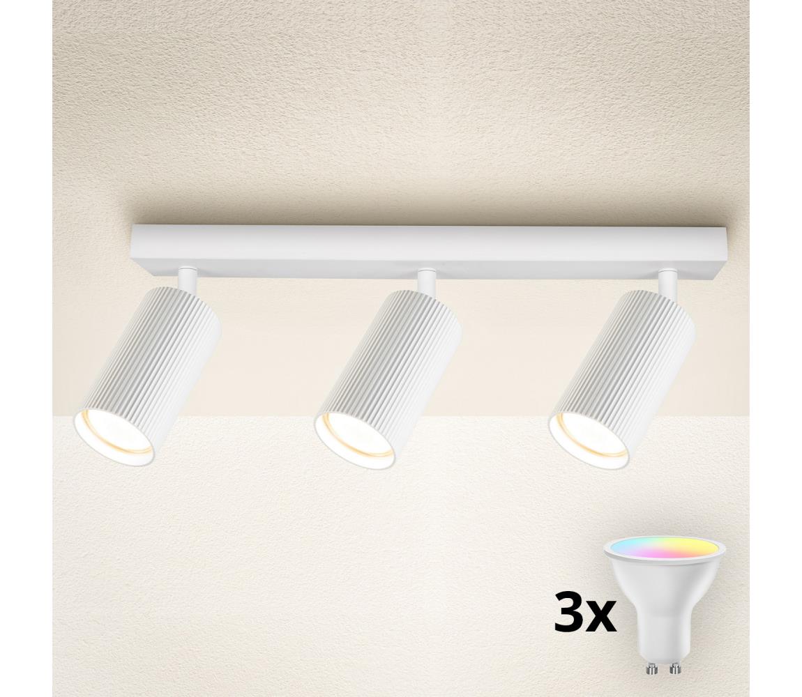 Brilagi LED RGBW stmievateľné bodové svietidlo SELE MODERN 3xGU10/6,5W/230V Wi-Fi biela BG2869+3xAI0414