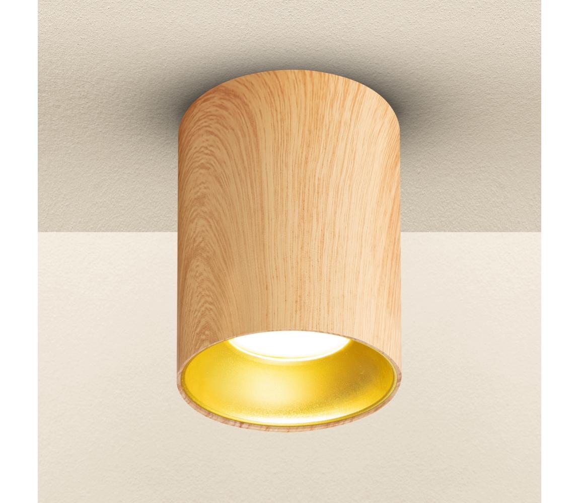 Brilagi LED RGBW stmievateľné bodové svietidlo TRINE 1xGU10/30W/230V dubový dekor BG2125+AI0414