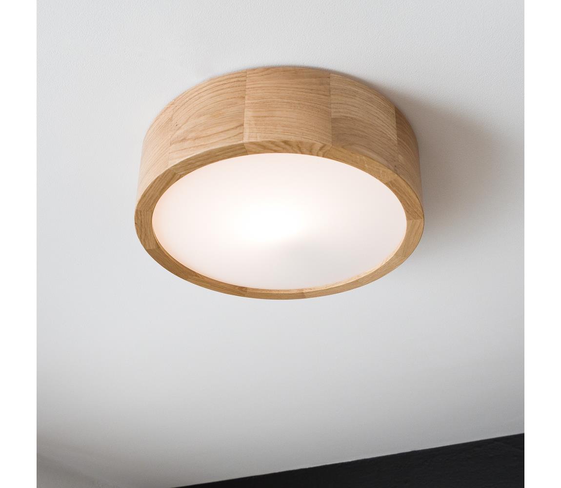 Brilagi LED RGBW stmievateľné stropné svietidlo CARVALHO 1xE27/15W/230V Wi-Fi dub pr. 27,5 BG0736+AI1798