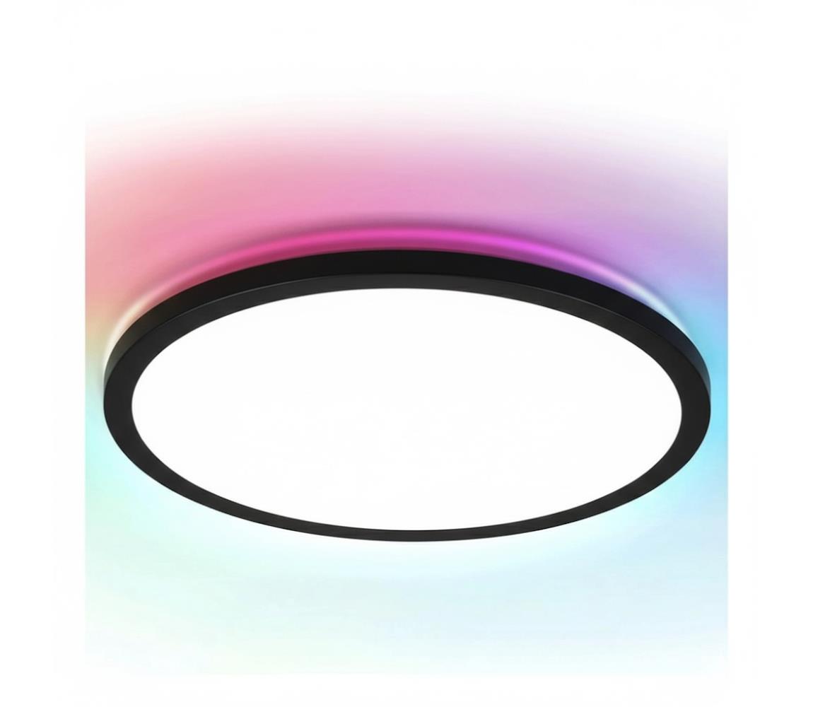 Brilagi LED RGBW stmievateľné stropné svietidlo VIBE LED/36W/230V 3000-6500K čierna +DO S10303ADRT