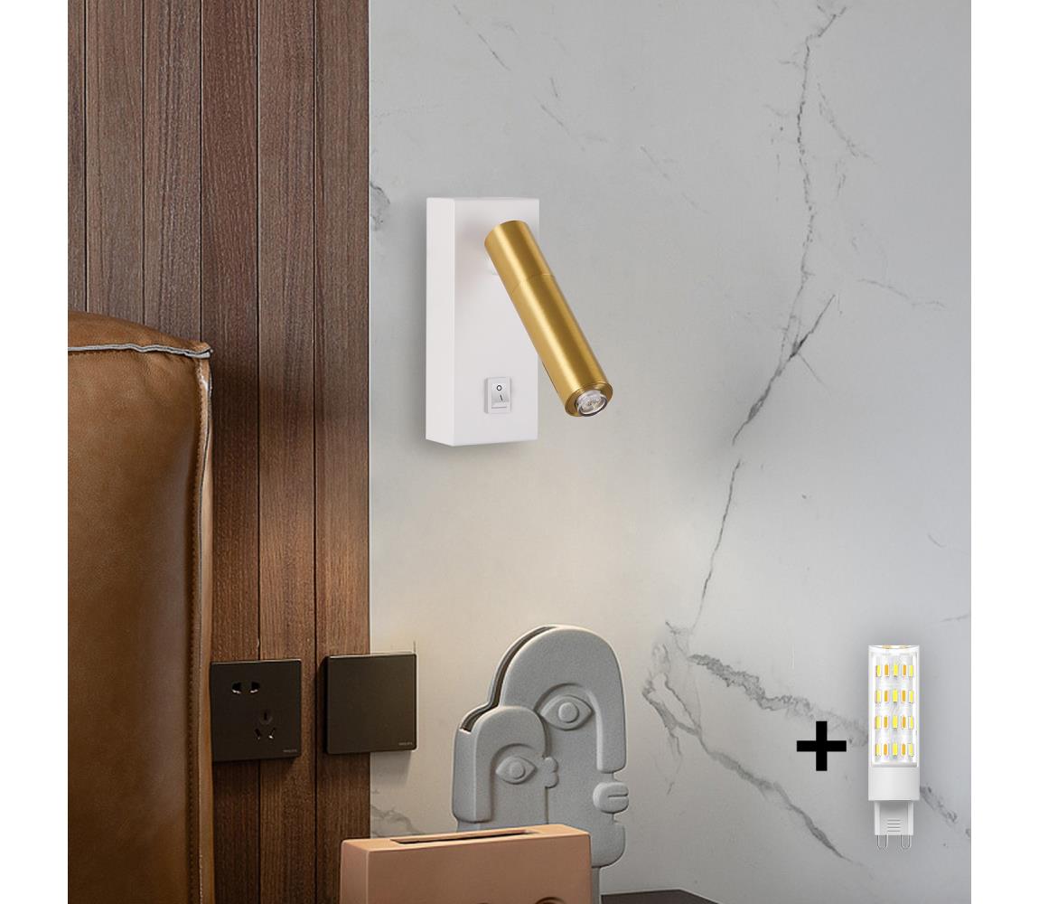 Brilagi LED Stmievateľné bodové svietidlo MAYA 1xG9/4W/230V biela/zlatá