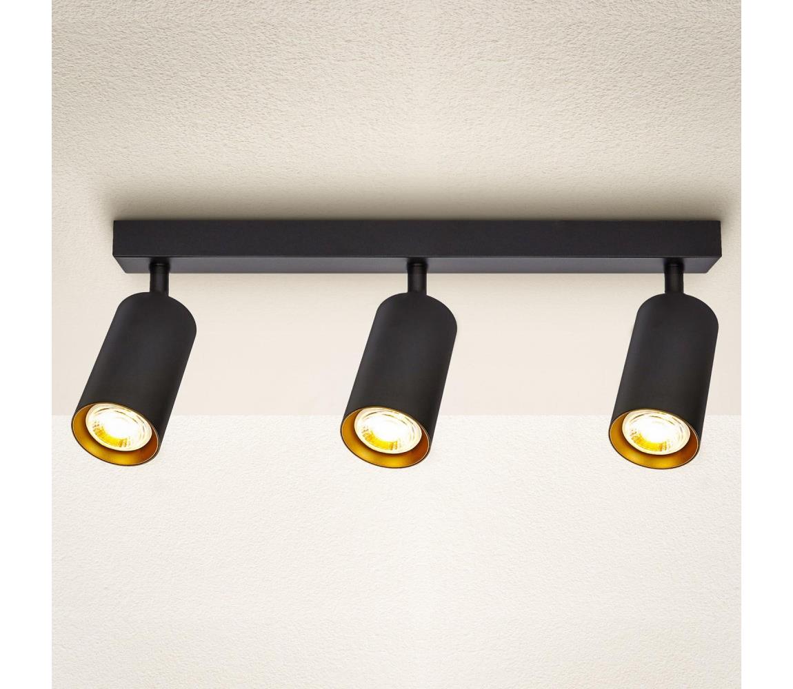 Brilagi LED stmievateľné bodové svietidlo SELE 3xGU10/6,5W/230V čierna/zlatá
