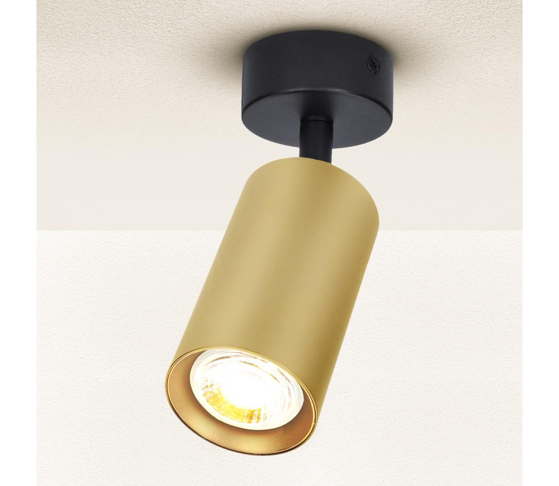 Brilagi LED Stmievateľné bodové svietidlo SELE GOLDEN 1xGU10/6,5W/230V čierna/zlatá