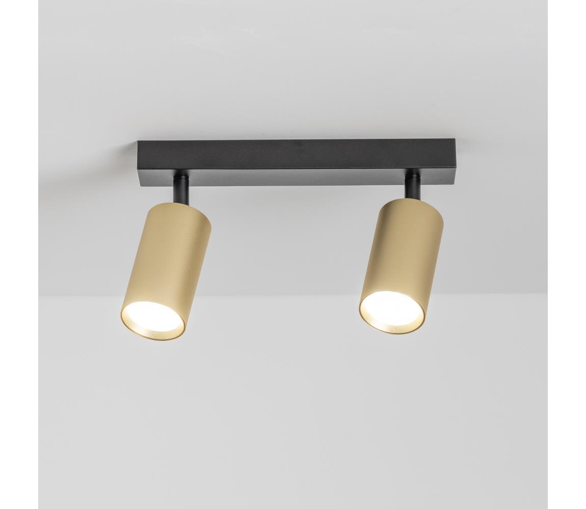 Brilagi LED stmievateľné bodové svietidlo SELE GOLDEN 2xGU10/6,5W/230V čierna/zlatá