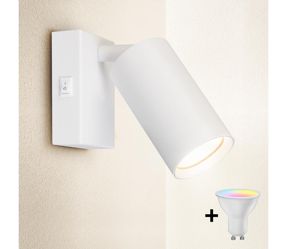 Brilagi LED stmievateľné nástenné bodové svietidlo SELE 1xGU10/6,5W/230V biela BG1373+AI0589