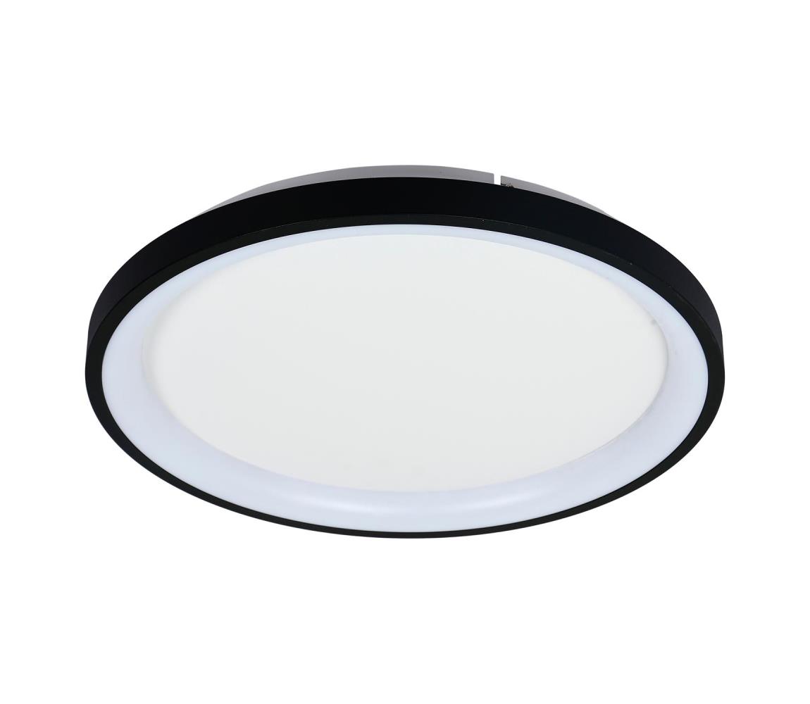 Brilagi LED stmievateľné stropné svietidlo FALCON SLIM LED/42W/230V pr. 50 cm čierne s diaľkovým ovládaním BRX1330-500/CR