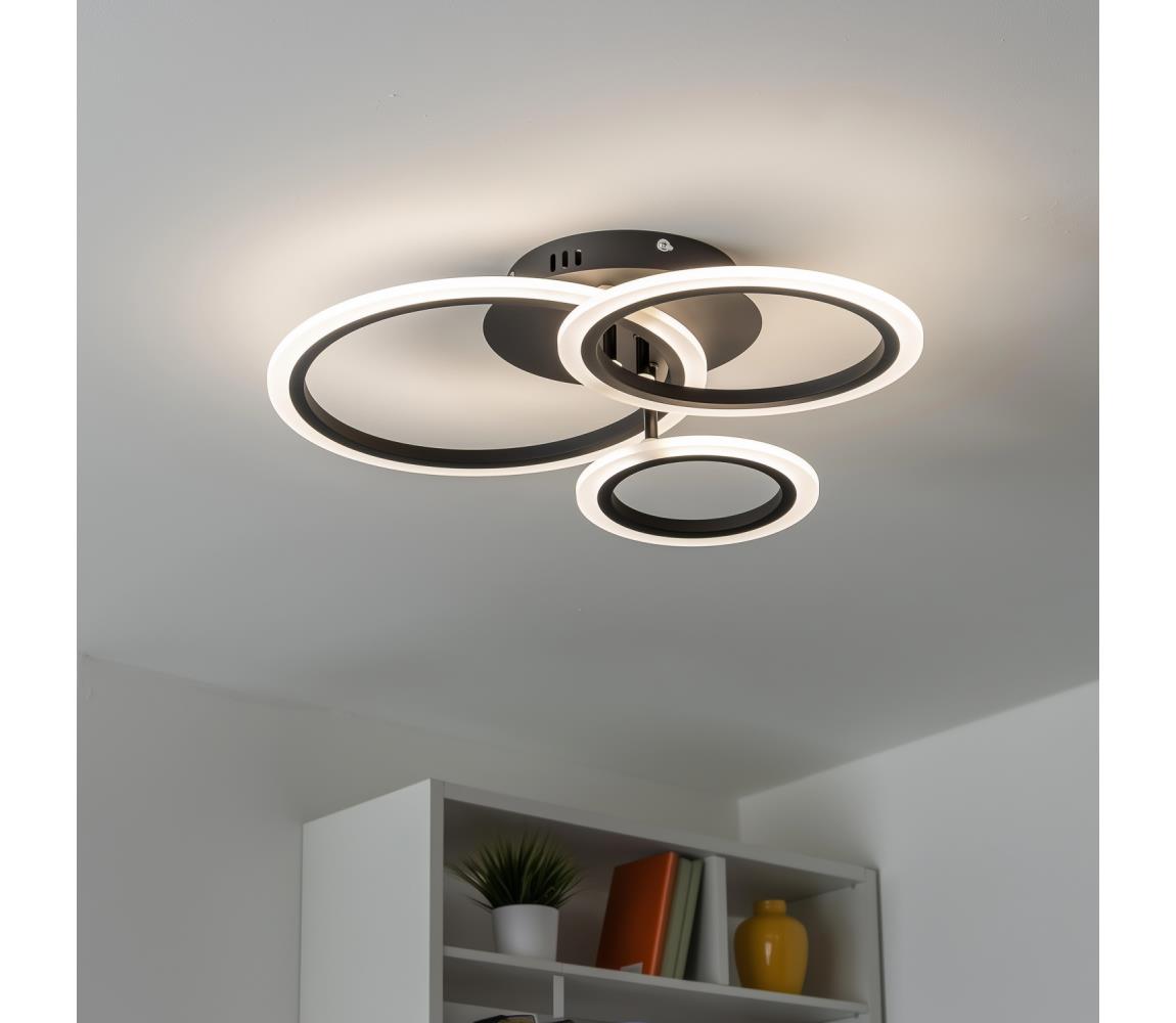 Brilagi LED Stmievateľný prisadený luster ORBITS LED/40W/230V 3000-6500K čierna + DO BG-J3340/B