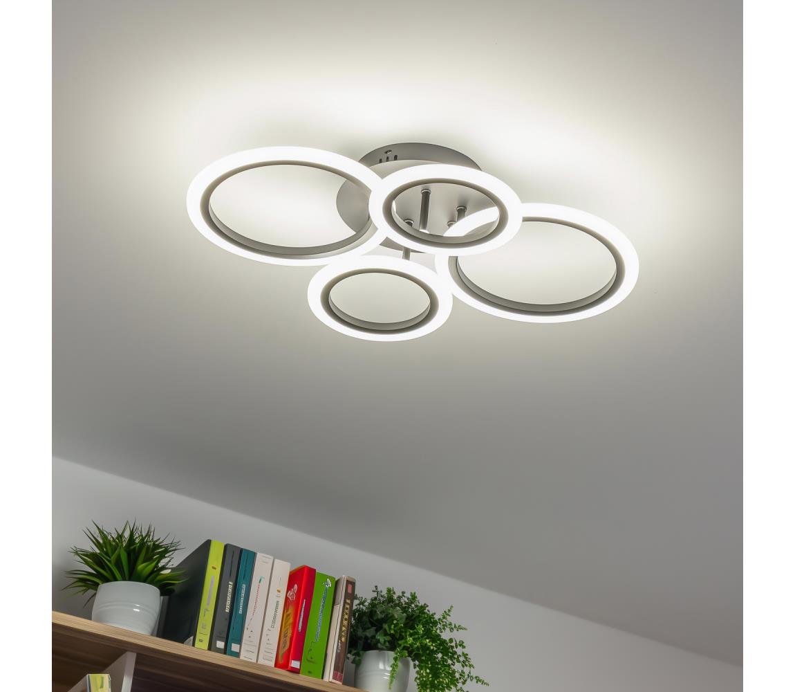 Brilagi LED Stmievateľný prisadený luster ORBITS LED/50W/230V 3000-6500K antracit + DO BG-J3322/S