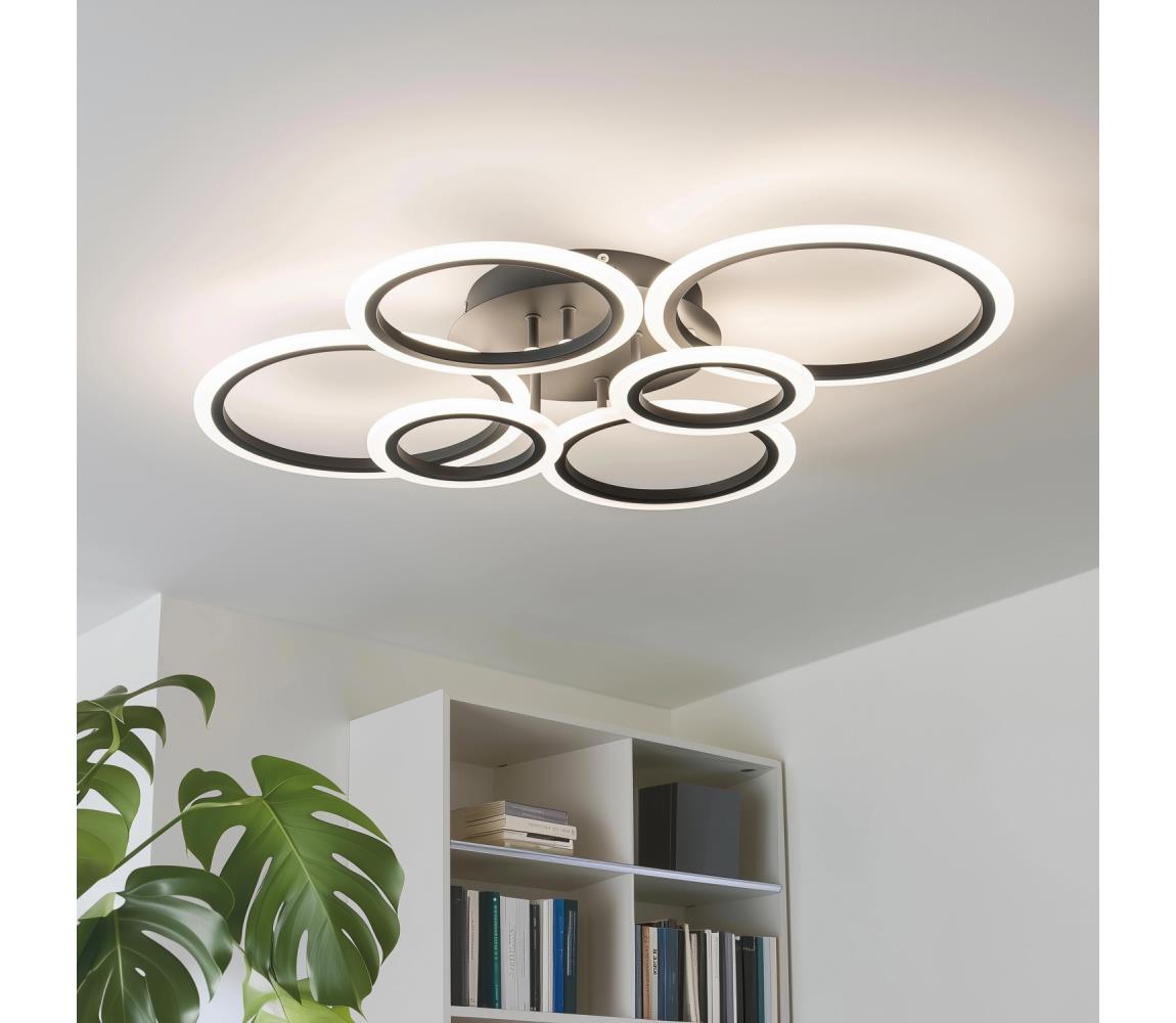 Brilagi LED Stmievateľný prisadený luster ORBITS LED/85W/230V 3000-6500K čierna + DO BG-J3323/B