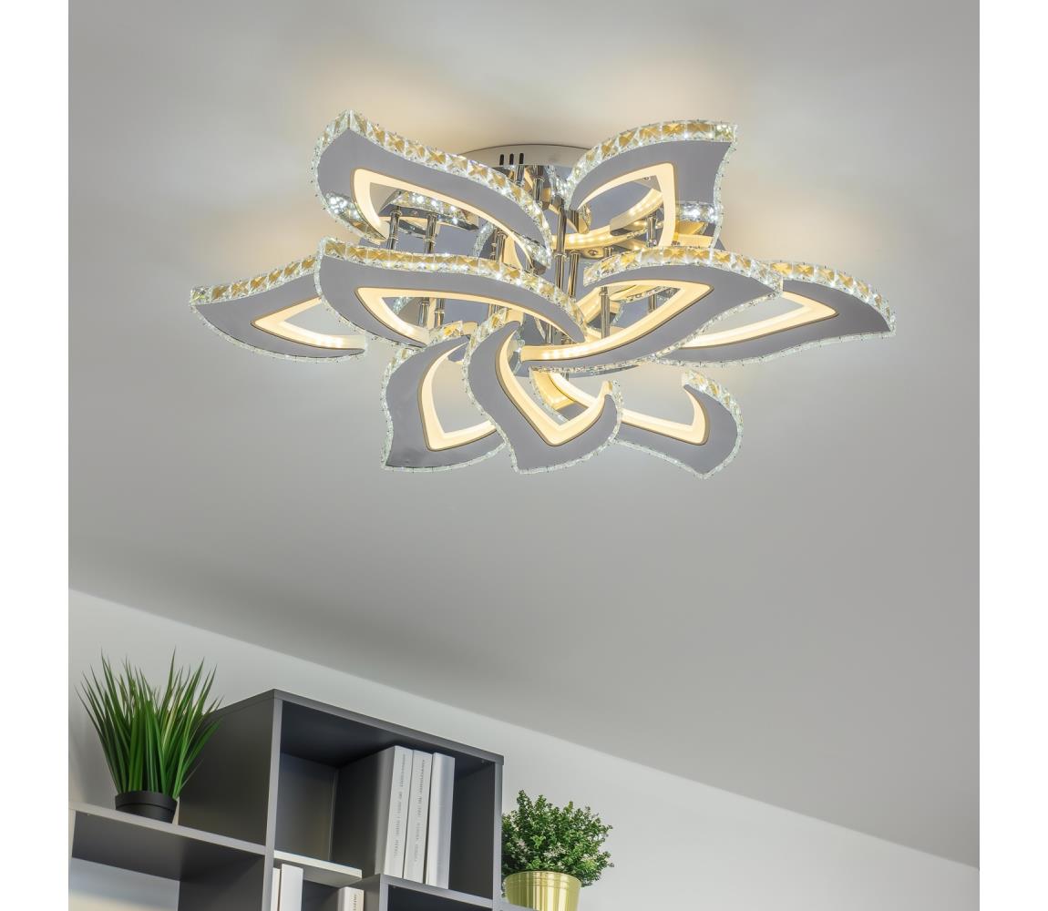 Brilagi LED Stmievateľný prisadený luster TWIST LED/180W/230V 3000-6500K + DO BG-J3337/CH