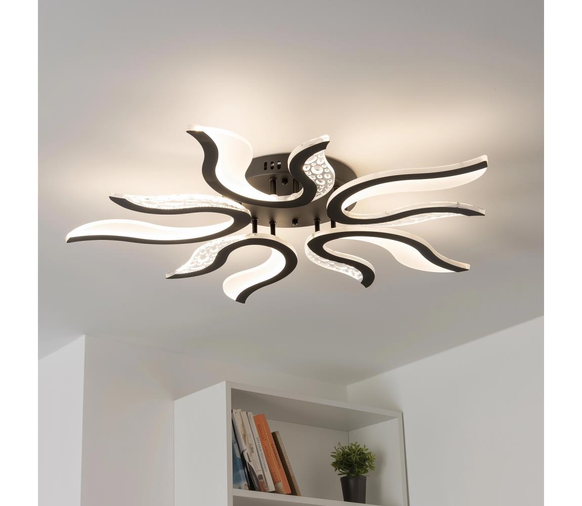 Brilagi LED Stmievateľný prisadený luster TWIST LED/65W/230V 3000-6500K čierna + DO BG-J3317/B