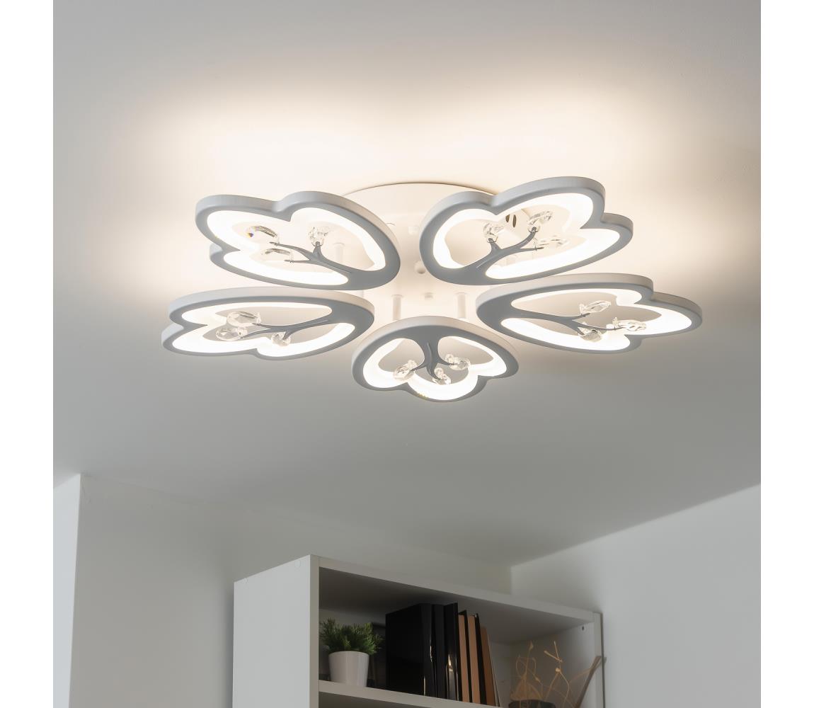 Brilagi LED Stmievateľný prisadený luster TWIST LED/80W/230V 3000-6500K biela + DO BG-J3330/W