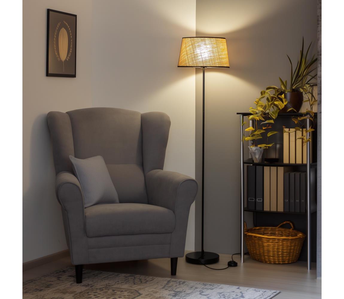 Brilagi LED stojacia lampa CERIA 1xE27/40W/230V priem. 35 cm béžová/čierna EG300181+EG781083