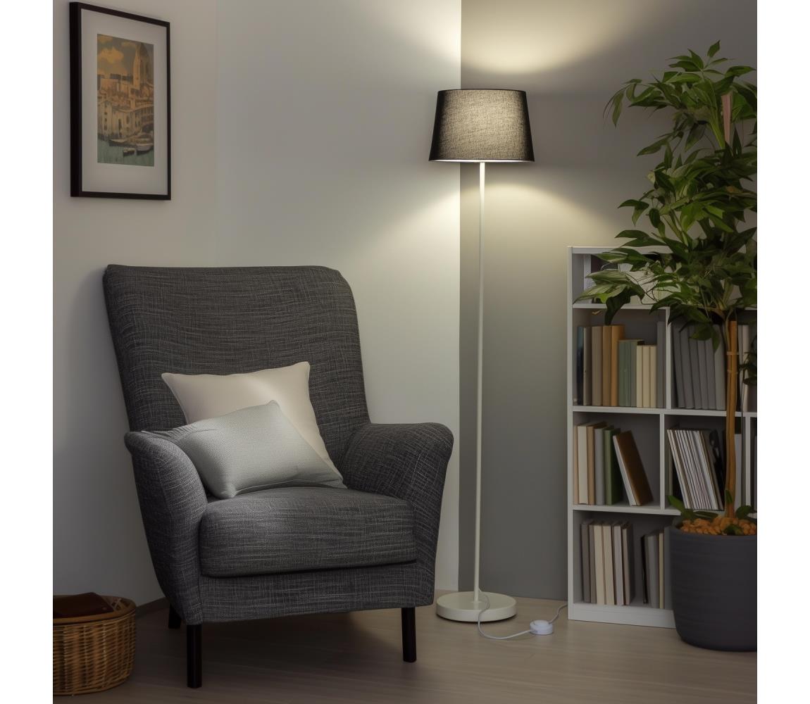 Brilagi LED stojacia lampa CERIA 1xE27/40W/230V priemer 30 cm čierna/biela EG300182+EG781038