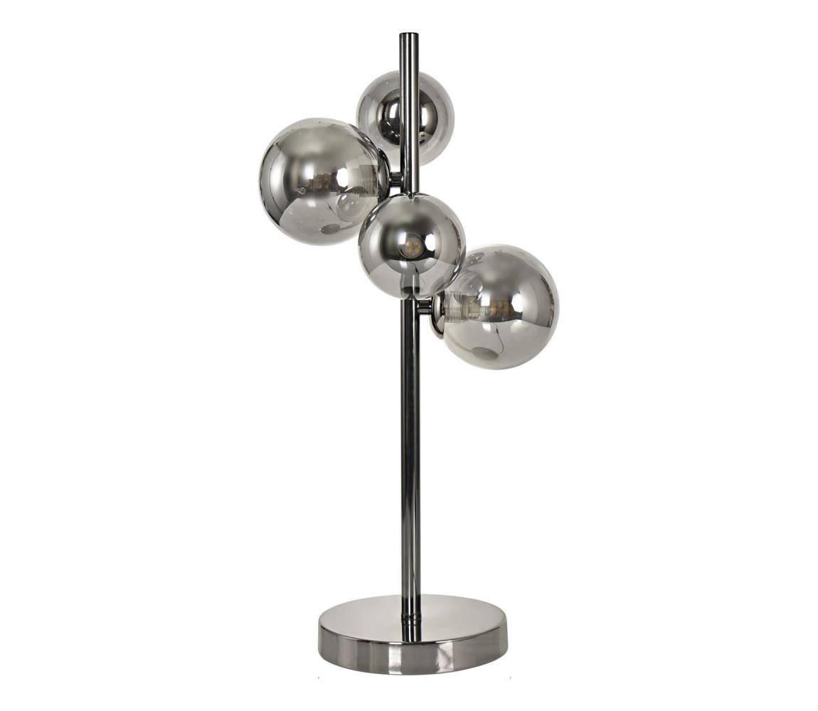 Brilagi LED Stolná lampa MILLA 4xG9/3W/230V lesklý chróm/dymová