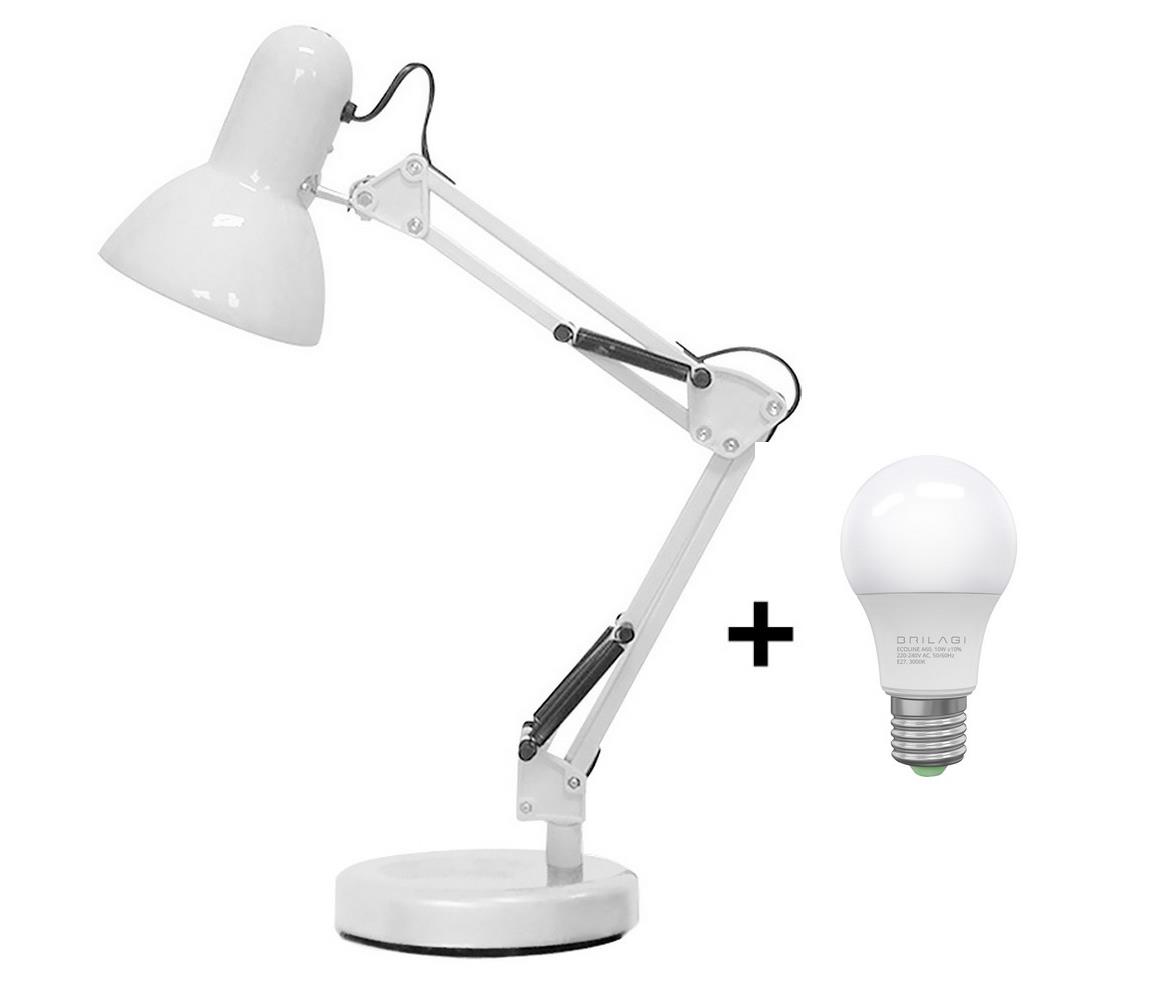 Brilagi LED Stolná lampa ROMERO 1xE27/10W/230V biela