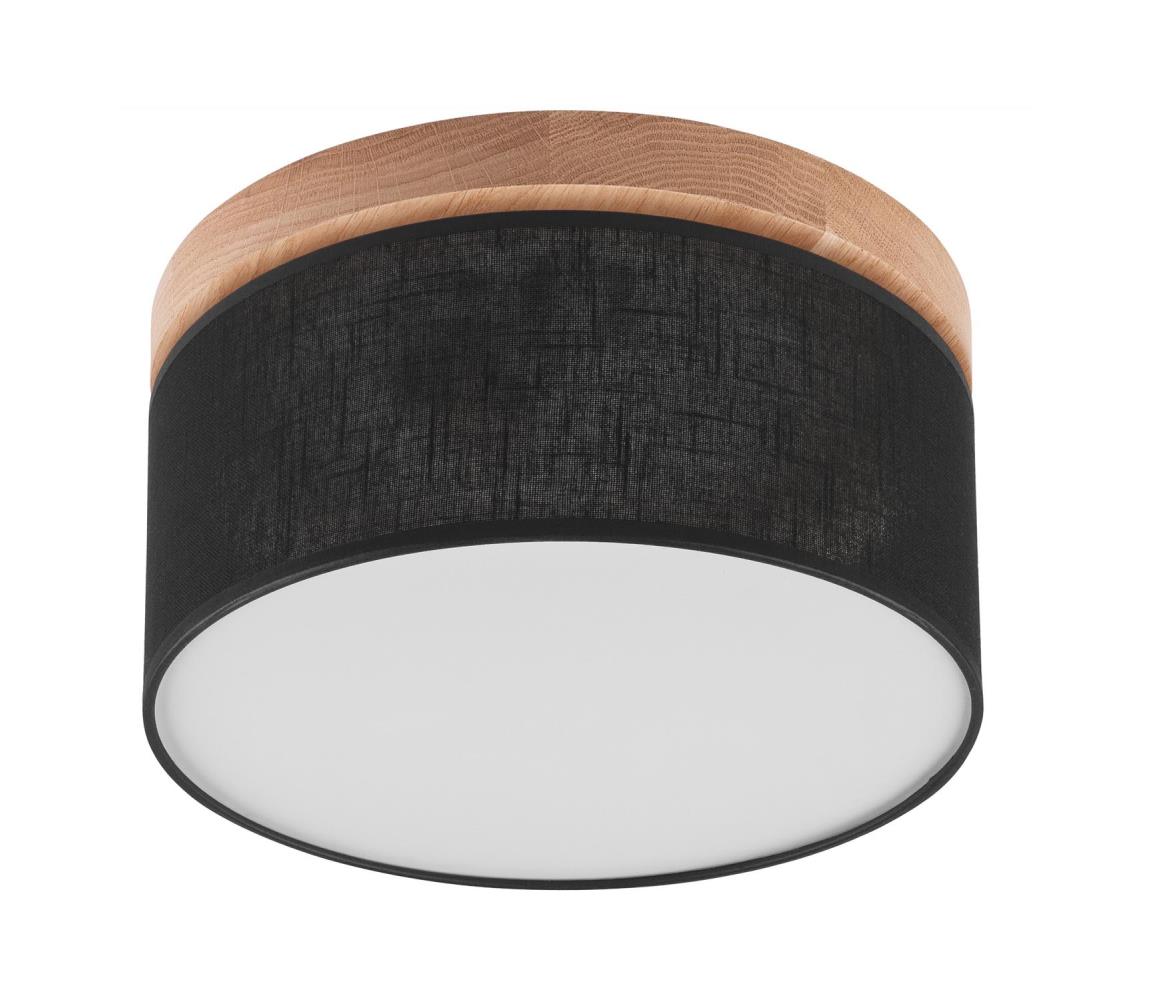 Brilagi LED Stropné svietidlo BELLADONNA 1xE27/15W/230V pr. 30 cm čierna/dub