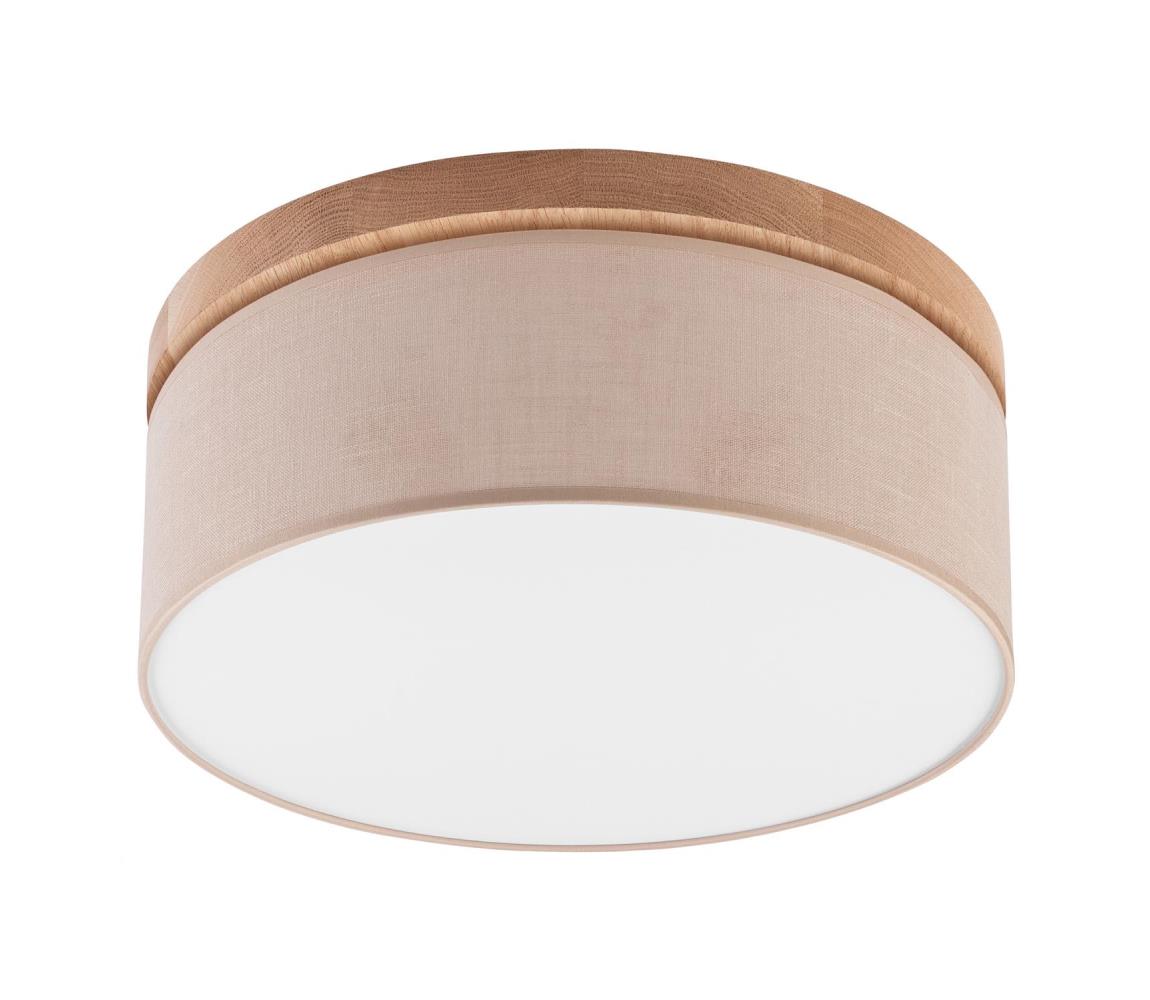 Brilagi LED Stropné svietidlo BELLADONNA 2xE27/15W/230V pr. 40 cm béžová/dub