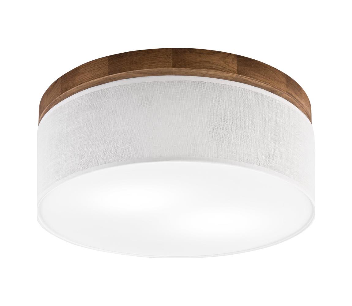 Brilagi LED Stropné svietidlo BELLADONNA 2xE27/15W/230V pr. 40 cm biela/dub čerešňa