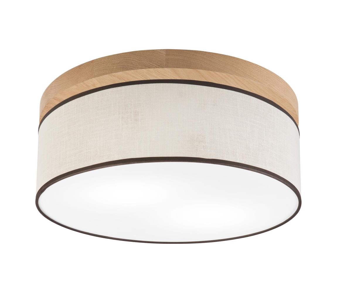 Brilagi LED Stropné svietidlo BELLADONNA 2xE27/15W/230V pr. 40 cm krémová/dub