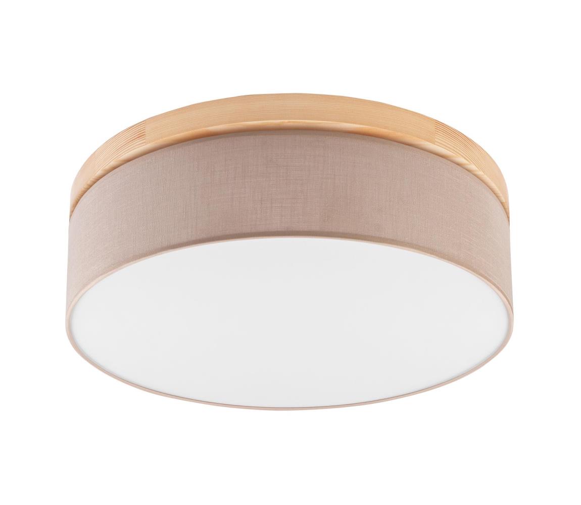 Brilagi LED Stropné svietidlo BELLADONNA 3xE27/15W/230V pr. 50 cm béžová/borovica