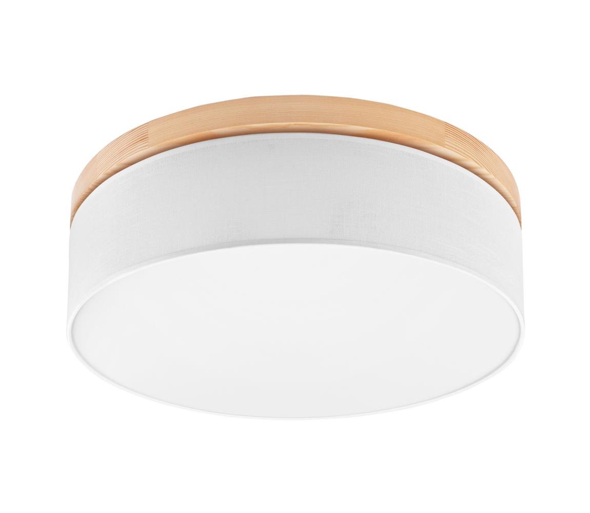 Brilagi LED Stropné svietidlo BELLADONNA 3xE27/15W/230V pr. 50 cm biela/borovica