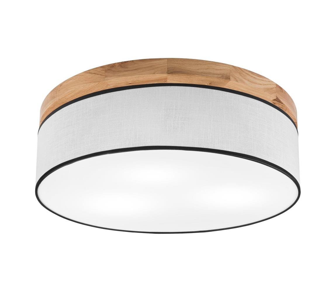 Brilagi LED Stropné svietidlo BELLADONNA 3xE27/15W/230V pr. 50 cm biela/dub 8590828609902