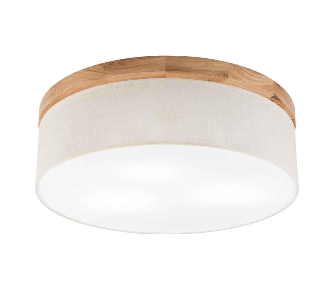 Brilagi LED Stropné svietidlo BELLADONNA 3xE27/15W/230V pr. 50 cm krémová/dub