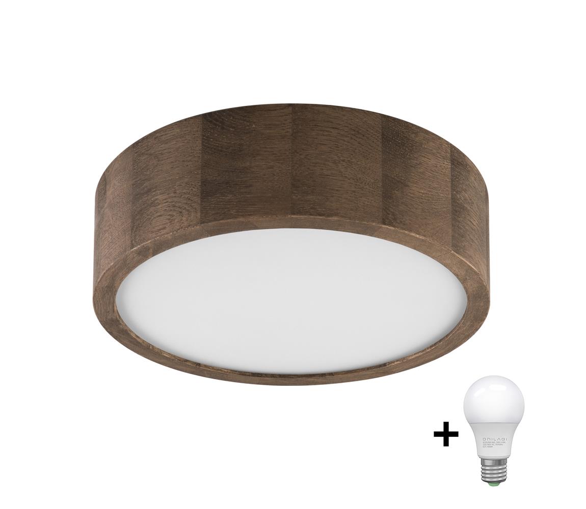 Brilagi LED Stropné svietidlo CARVALHO 1xE27/60W/230V dub orech pr. 27 cm