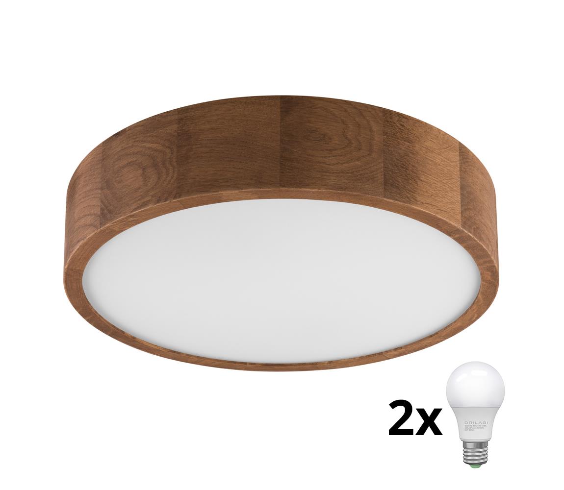 Brilagi LED Stropné svietidlo CARVALHO 2xE27/60W/230V dub čerešňa pr. 37 cm