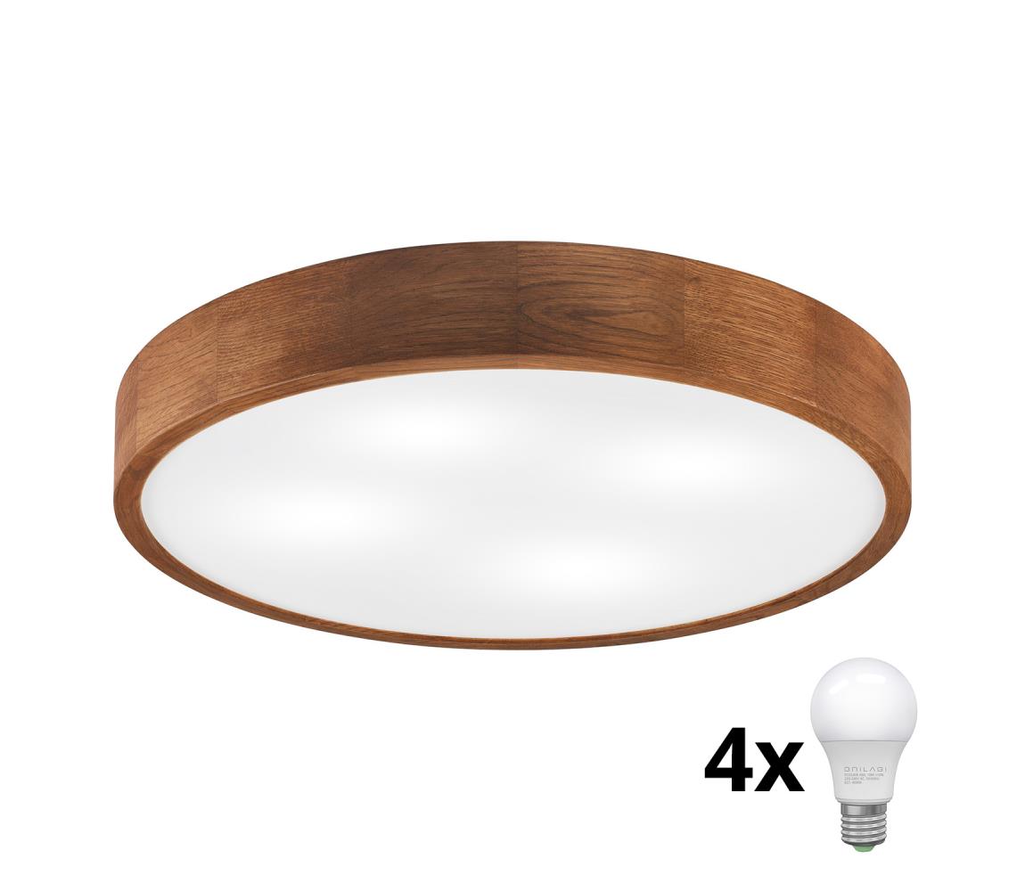 Brilagi LED stropné svietidlo CARVALHO 4xE27/60W/230V dub čerešňa pr. 57,5 cm