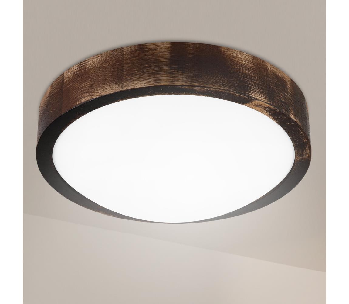 Brilagi LED stropné svietidlo CARVALHO SLIM SMOKEY LED/20W/230V dub pr. 27,5 cm LD.PD-8.1