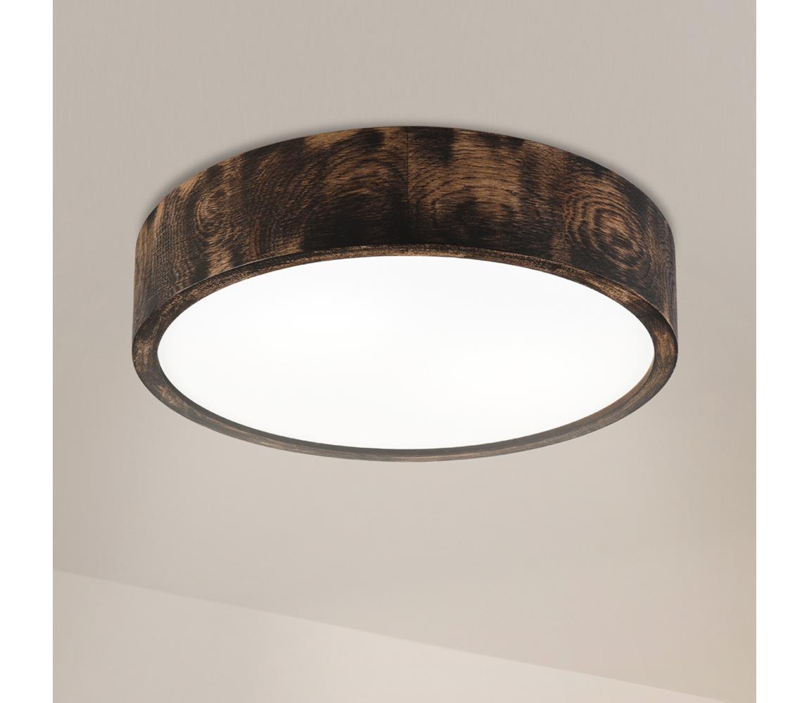Brilagi LED Stropné svietidlo CARVALHO SMOKEY LED/36W/230V dub pr. 37,5 cm LD-PD-6.2/SMOKY